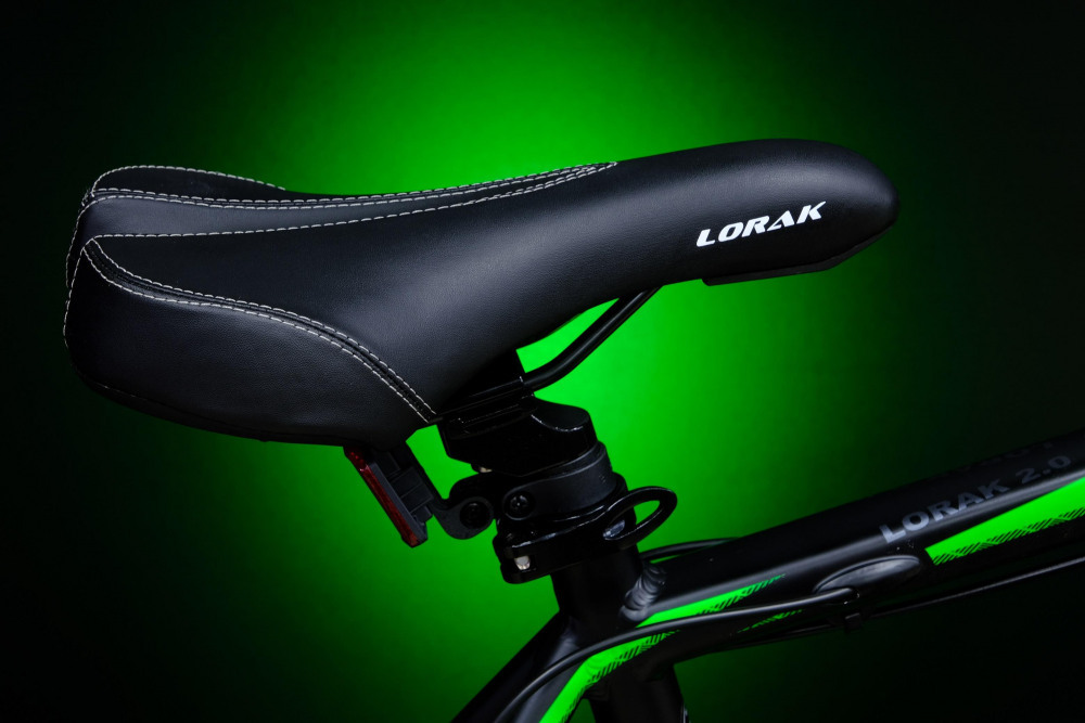 Lorak 2.0 Матовый Чёрный/Зелёный рама 21 (на рост 183-190) (27.5)