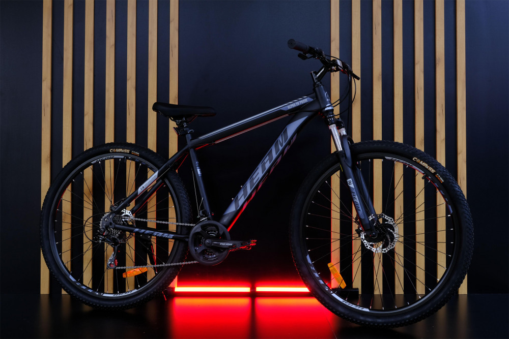 HEAM ALPHA 29 Prom Матовый Чёрный/Серый рама 19 (на рост 171-182)